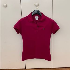 Women’s Lacoste pique polo shirt